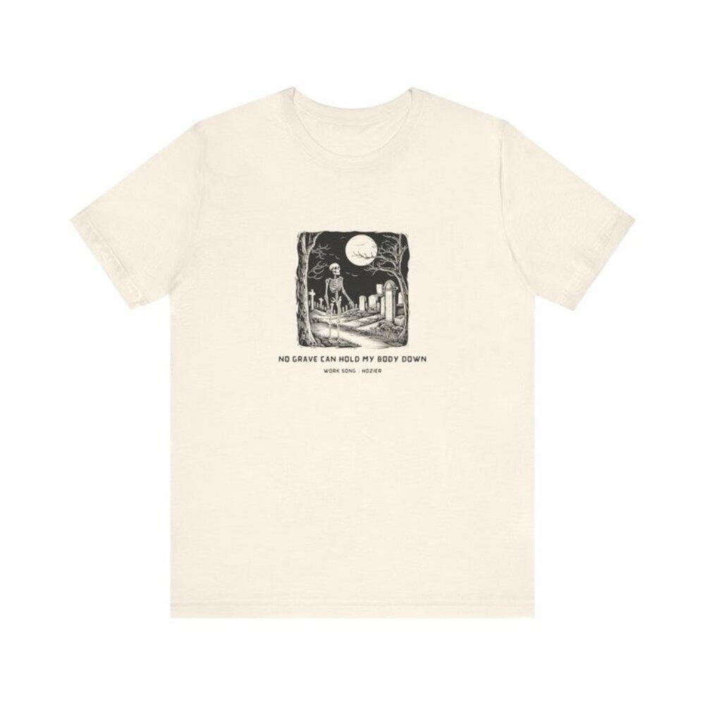 Work Song No Grave White Retro Music Fan Graphic TShirt